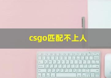 csgo匹配不上人