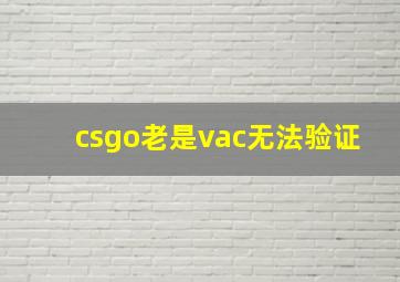 csgo老是vac无法验证