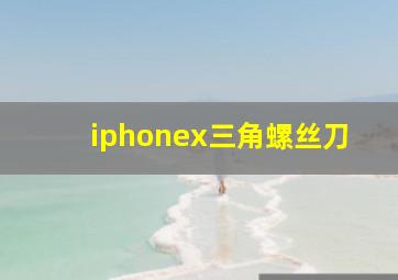 iphonex三角螺丝刀