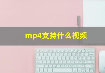 mp4支持什么视频