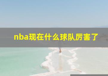 nba现在什么球队厉害了