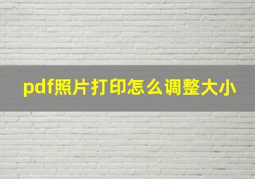 pdf照片打印怎么调整大小