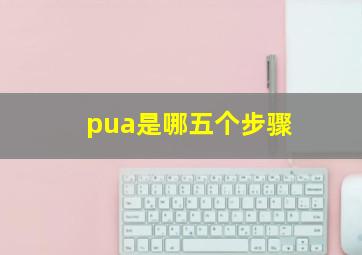 pua是哪五个步骤