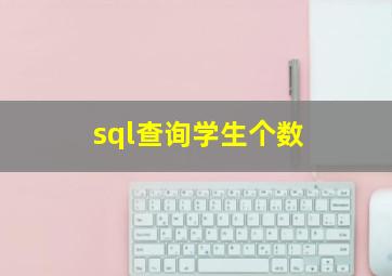 sql查询学生个数