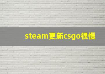 steam更新csgo很慢