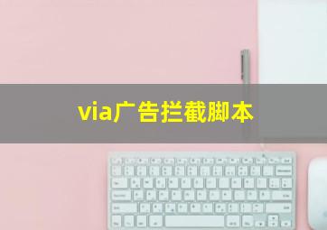 via广告拦截脚本