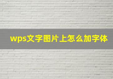 wps文字图片上怎么加字体