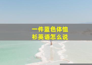 一件蓝色体恤衫英语怎么说