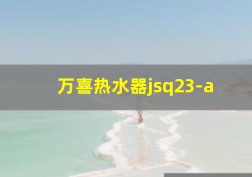 万喜热水器jsq23-a