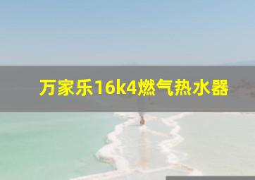 万家乐16k4燃气热水器