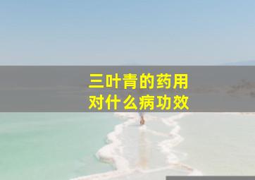 三叶青的药用对什么病功效