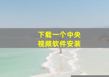 下载一个中央视频软件安装