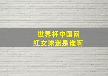 世界杯中国网红女球迷是谁啊