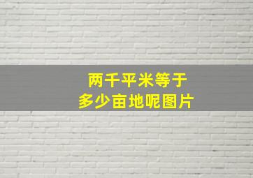 两千平米等于多少亩地呢图片