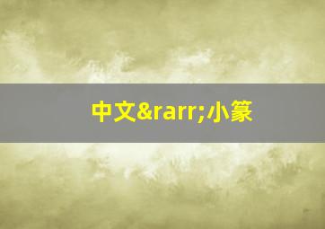 中文→小篆