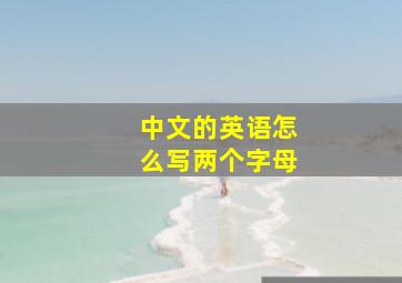 中文的英语怎么写两个字母