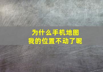 为什么手机地图我的位置不动了呢