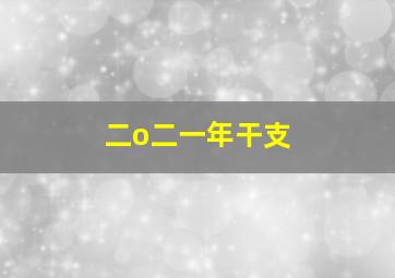 二o二一年干支