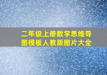 二年级上册数学思维导图模板人教版图片大全