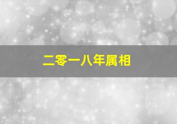 二零一八年属相