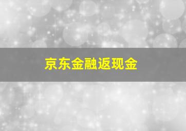 京东金融返现金