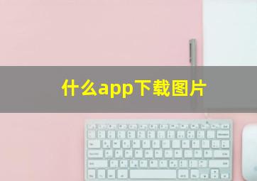 什么app下载图片