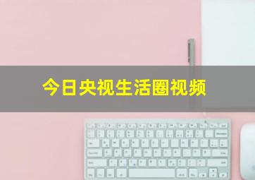 今日央视生活圈视频