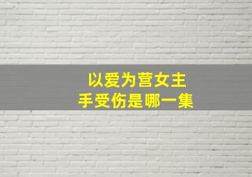 以爱为营女主手受伤是哪一集