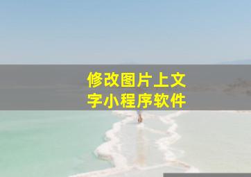 修改图片上文字小程序软件