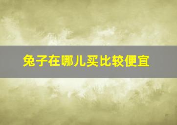 兔子在哪儿买比较便宜