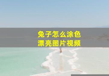 兔子怎么涂色漂亮图片视频