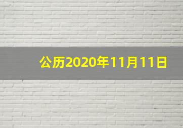 公历2020年11月11日