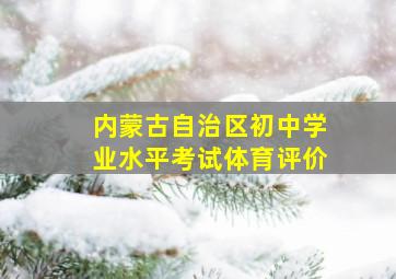 内蒙古自治区初中学业水平考试体育评价