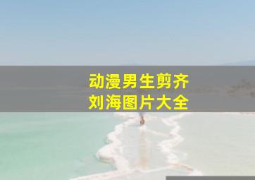 动漫男生剪齐刘海图片大全