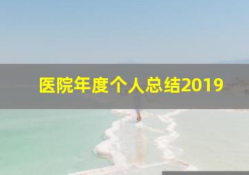 医院年度个人总结2019