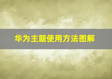 华为主题使用方法图解