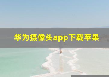 华为摄像头app下载苹果