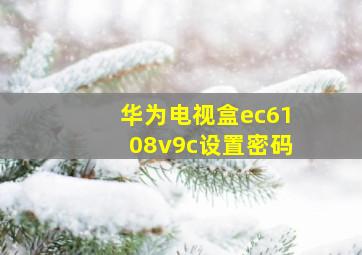 华为电视盒ec6108v9c设置密码