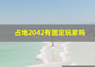 占地2042有固定玩家吗