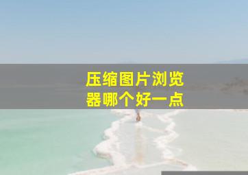 压缩图片浏览器哪个好一点