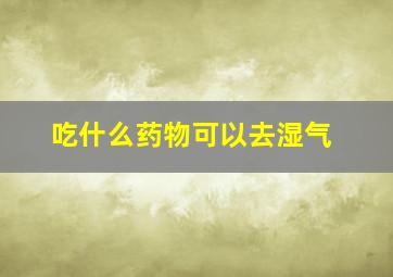 吃什么药物可以去湿气