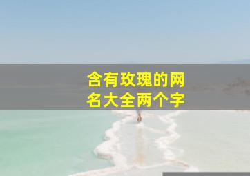 含有玫瑰的网名大全两个字