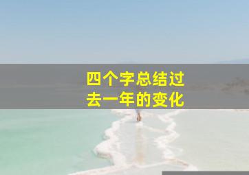 四个字总结过去一年的变化