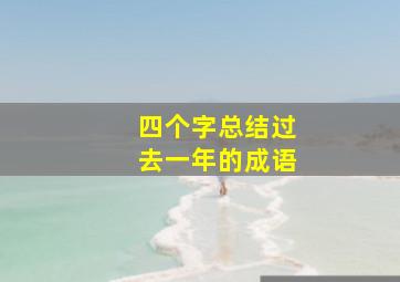 四个字总结过去一年的成语