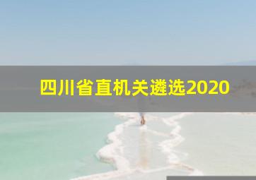 四川省直机关遴选2020