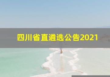 四川省直遴选公告2021