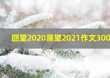 回望2020展望2021作文300字