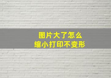 图片大了怎么缩小打印不变形