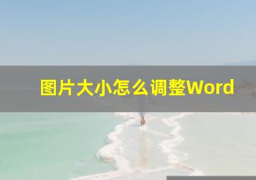 图片大小怎么调整Word