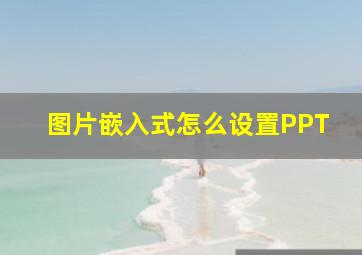 图片嵌入式怎么设置PPT